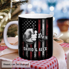 Personalized Dad Mug Father And Son Fishing Partners