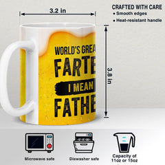 Personalized Dad Mug World's Greatest Father Funny