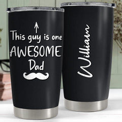 Personalized Dad Tumbler Awesome Dad Custom Dad Name For Father's Day
