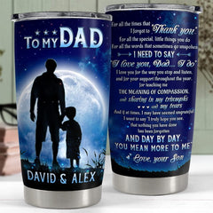 Personalized Dad Tumbler Dad And Son Gift On Father Day Best Gift