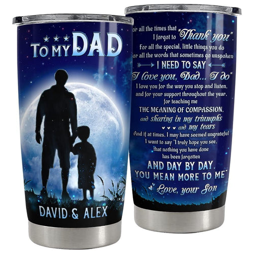 Personalized Dad Tumbler Dad And Son Gift On Father Day Best Gift