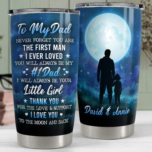 Personalized Dad Tumbler Father And Daughter Father Day Gift