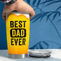 Personalized Dad Tumbler Funny Beer Best Dad Ever For Father's Day