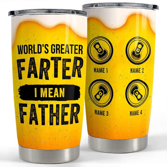 Personalized Dad Tumbler Funny Beer Simulation For Father's Day