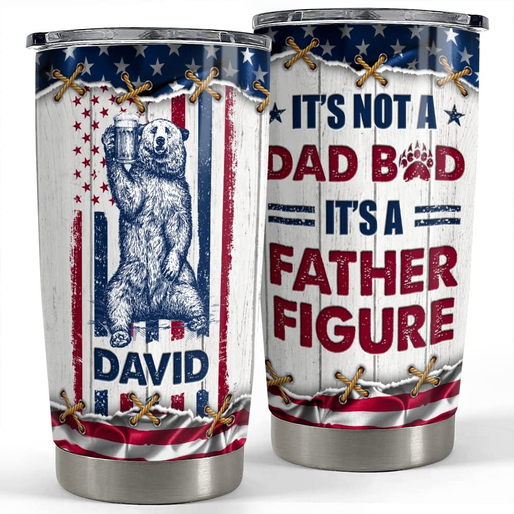 Personalized Dad Tumbler Funny Father Figure Father Day Gift