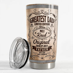 Personalized Dad Tumbler Greatest Dad Barrels Beer Father's Day Gift