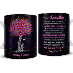 Personalized Daughter Mug Heart Tree Mother And Daughter
