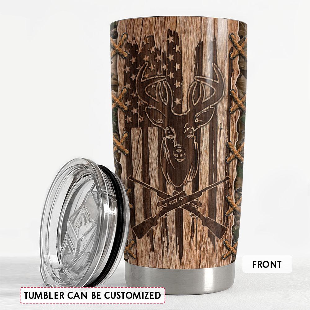 Personalized Deer Hunting Tumbler With Customize Name