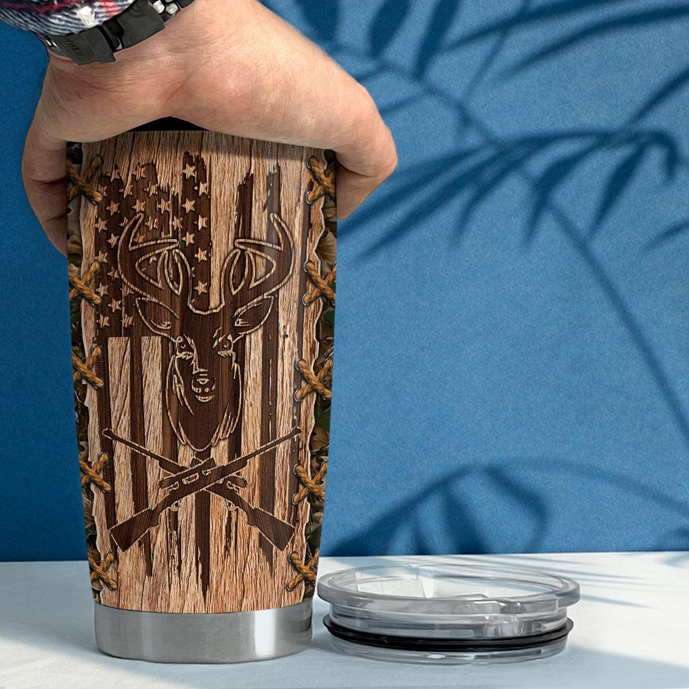 Personalized Deer Hunting Tumbler With Customize Name