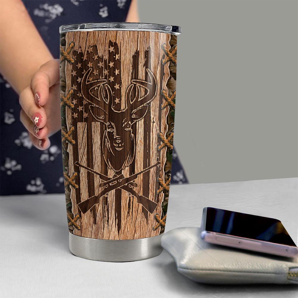 Personalized Deer Hunting Tumbler With Customize Name