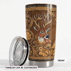 Personalized Deer Tumbler With Customize Name