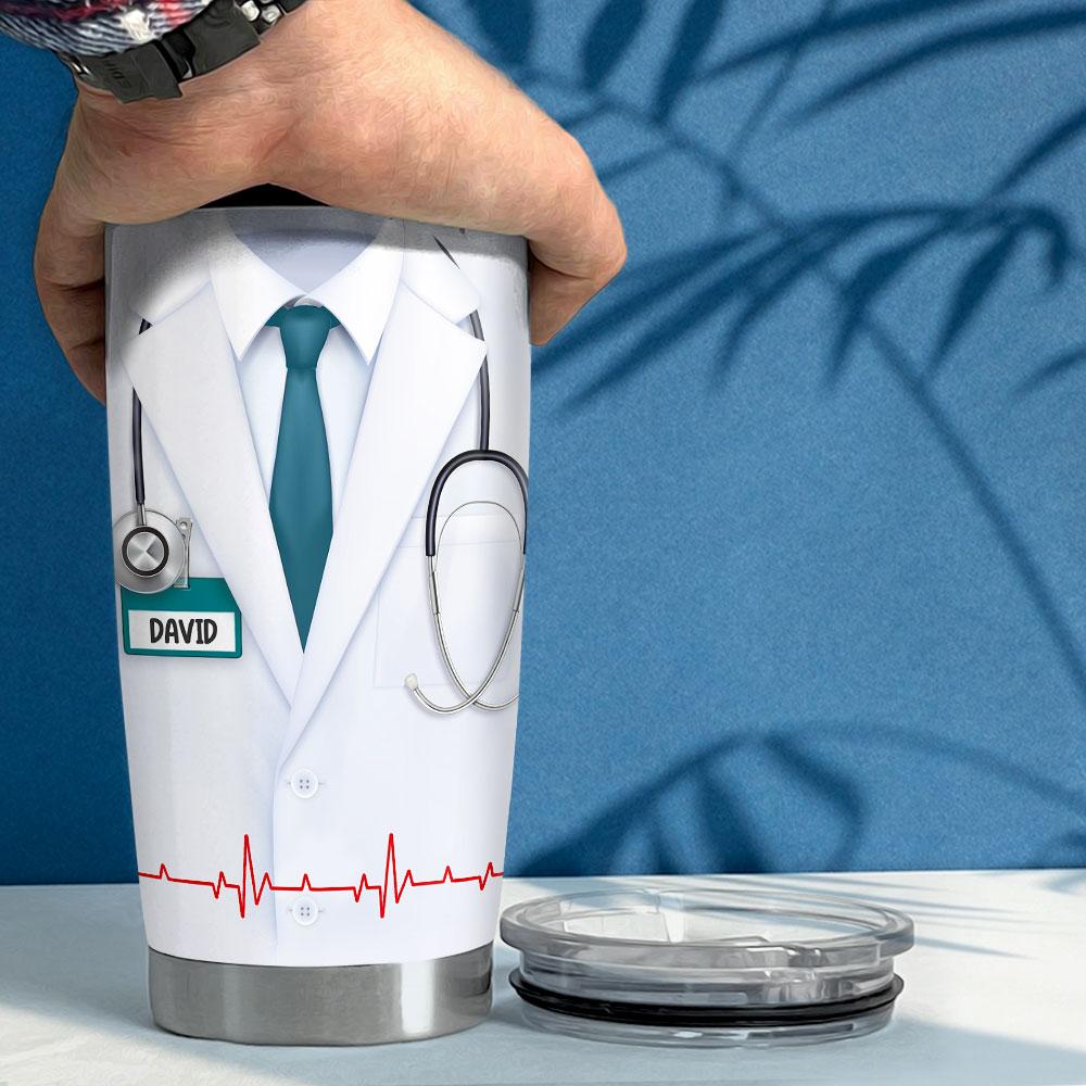 Personalized Doctor Tumbler Doctor Nutrition Facts White Coat