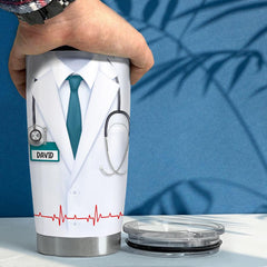 Personalized Doctor Tumbler Doctor Nutrition Facts White Coat