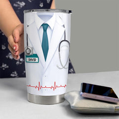 Personalized Doctor Tumbler Doctor Nutrition Facts White Coat