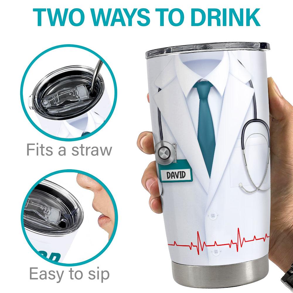 Personalized Doctor Tumbler Doctor Nutrition Facts White Coat