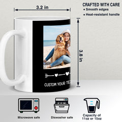 Personalized Dog Mom Dog Dad Mug Custom Photo