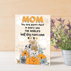 Personalized Dog Mom Greeting Card For Dog Lover