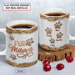 Personalized Dog Mom Mug Fur Mama