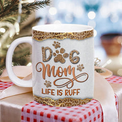 Personalized Dog Mom Mug Life Is Ruff