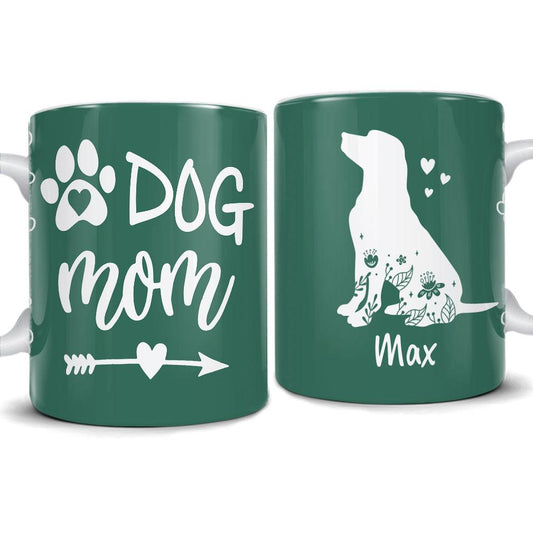 Personalized Dog Mom Mug With Customize Name