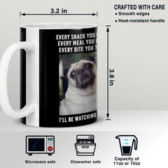 Personalized Dog Photo Mug Snack You Make