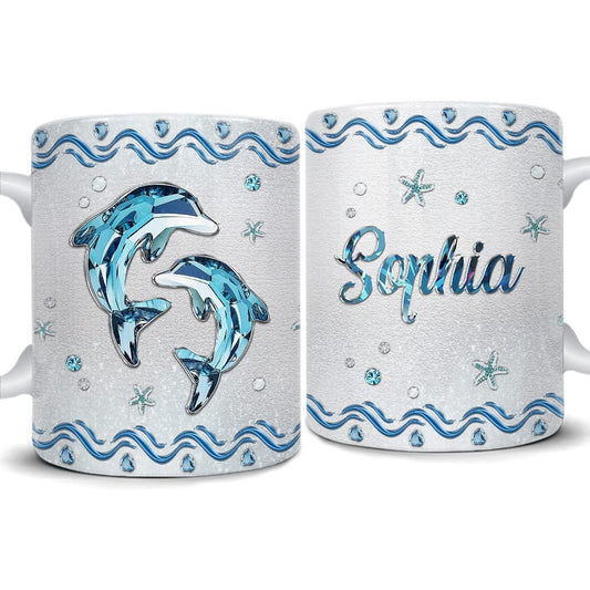 Personalized Dolphin Mug Customize With Name