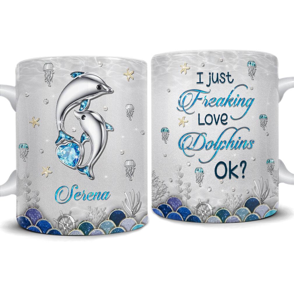 Personalized Dolphin Mug I Just Love Dolphins