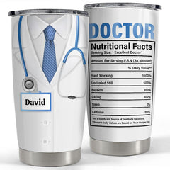 Personalized Doctor Tumbler Doctor Nutrition Facts
