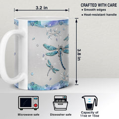 Personalized Dragonfly Mug Jewelry Style