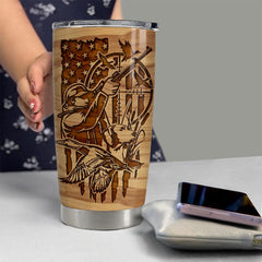 Personalized Duck Hunting Tumbler With Customize Name