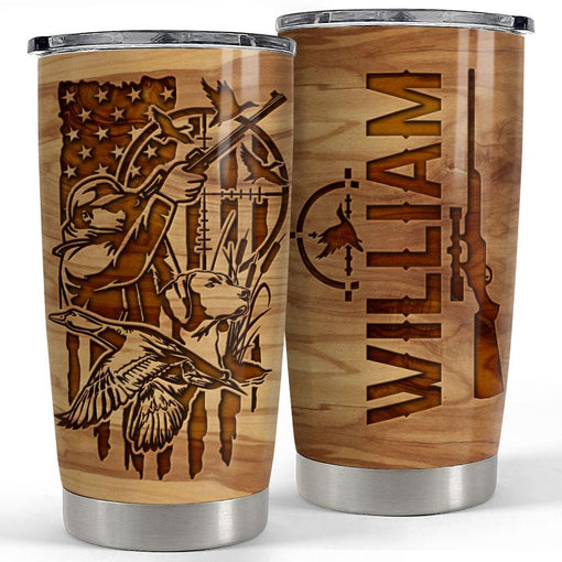 Personalized Duck Hunting Tumbler With Customize Name