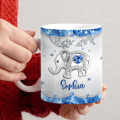 Personalized Elephant Mug Just A Girl Who Loves Elephants