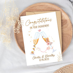 Personalized Engagement Greeting Card Congratulations On Engagement