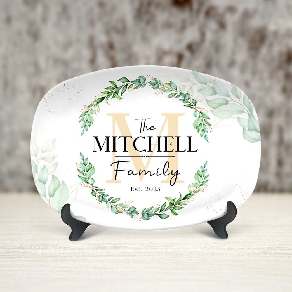 Personalized Family Platter With Family Name