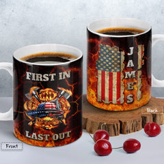 Personalized Firefighter Mug American Force