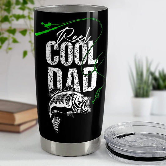 Personalized Fishing Tumbler Fishing Dad American Flag Father Day Gift