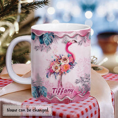 Personalized Flamingo Mug Flamingoaholic
