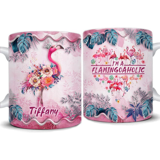 Personalized Flamingo Mug Flamingoaholic