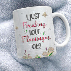 Personalized Flamingo Mug I Just Love Flamingos