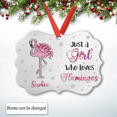 Personalized Flamingo Ornament Jewelry Style Love Flamingos