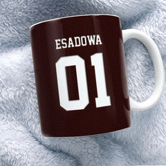 Personalized Football Mug Custom Name