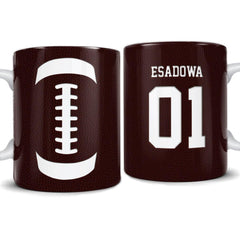 Personalized Football Mug Custom Name