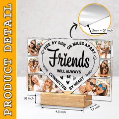 Personalized Friends Acrylic Plaque Connected By Heart