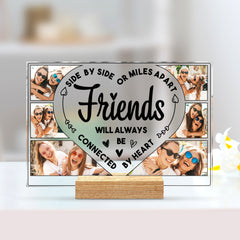 Personalized Friends Acrylic Plaque Connected By Heart