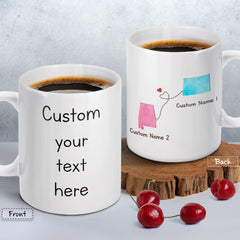 Personalized Friends Mug With Custom States
