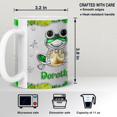 Personalized Frog Mug Jewelry Style