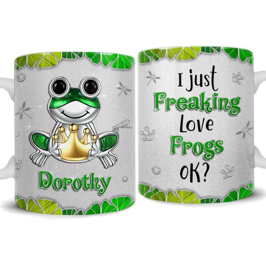Personalized Frog Mug Jewelry Style