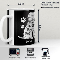 Personalized Funny Dog Dad Mug