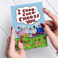 Personalized Funny Greeting Card For Couples I Choose You