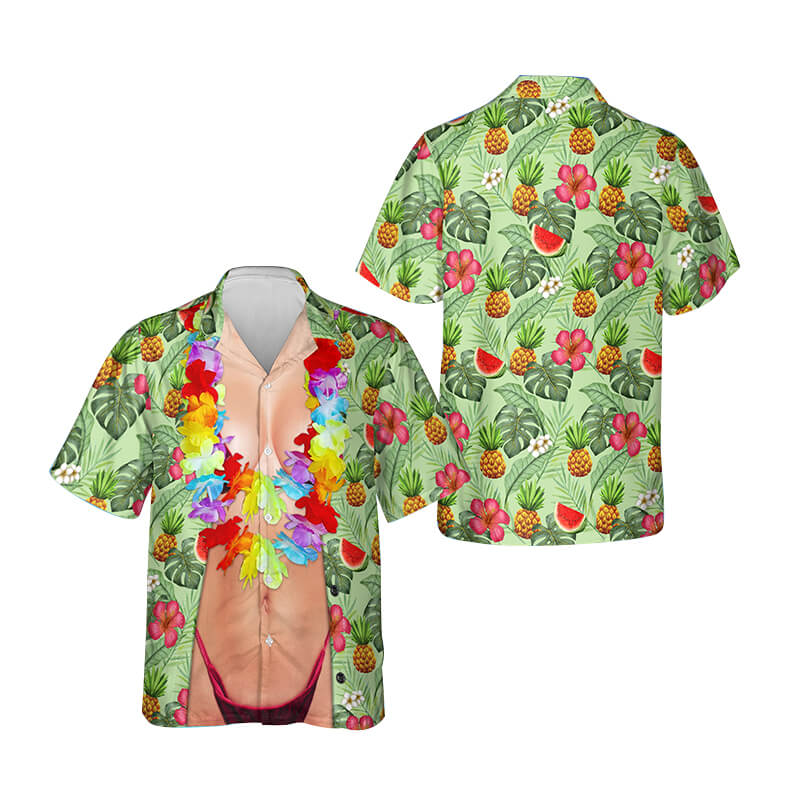 Personalized Funny Hawaii Shirt Tropical Pattern
